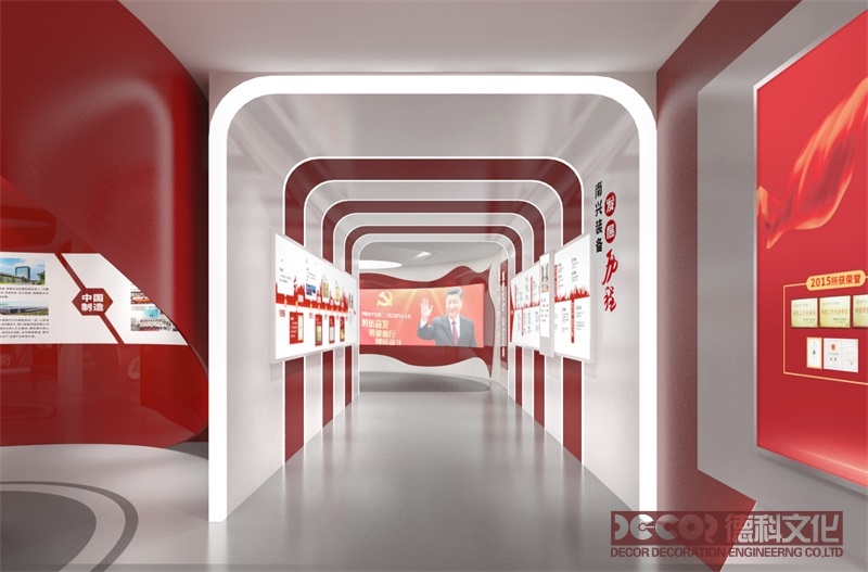 如何通過黨建館設計的展廳引導觀眾深入了解黨的思想和指導思想？